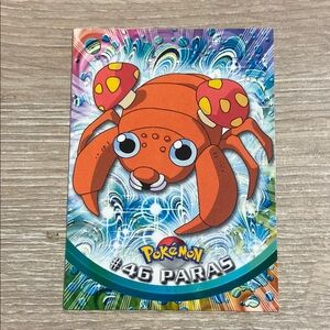 Paras #46 Pokemon Topps TV Animation Series 1 Non-Holo 1st Print